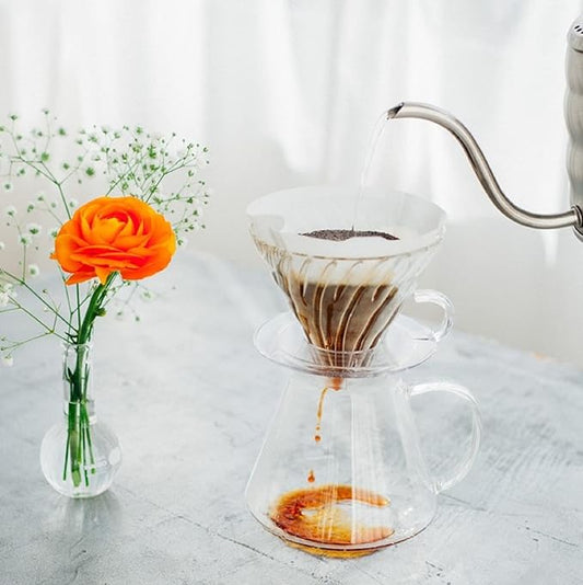 "Simply Hario" V60 Glass Pour Over Coffee Set