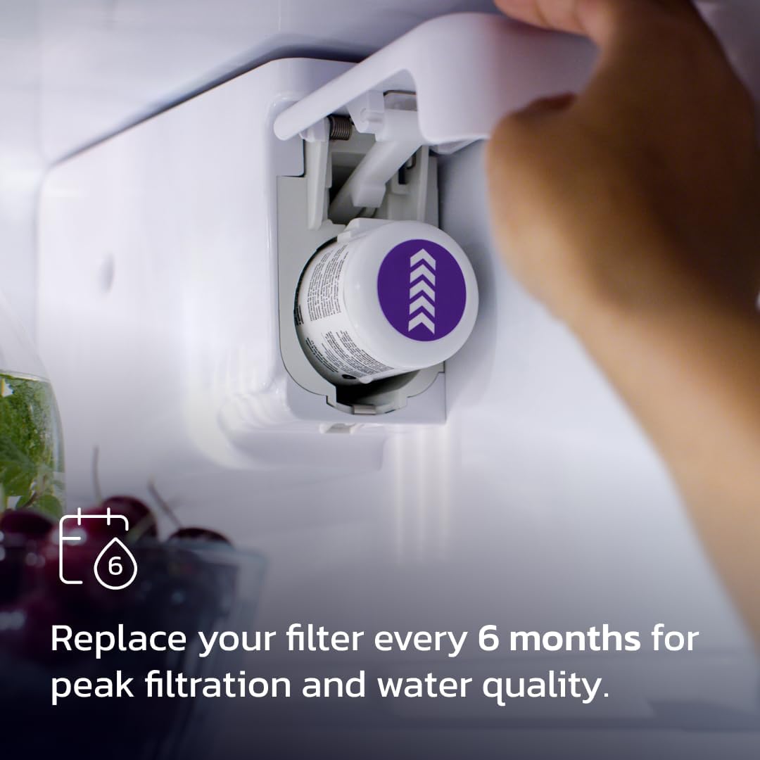 by Whirlpool Ice & Water Refrigerator Filter 1, Purple, EDR1RXD1 – another angle