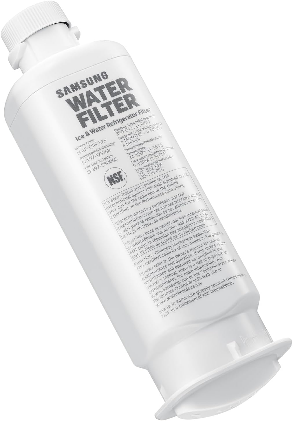 HAF-QIN-2P/EXP Genuine Refrigerator Water Filter, Reduces 99% of Harmful – set view