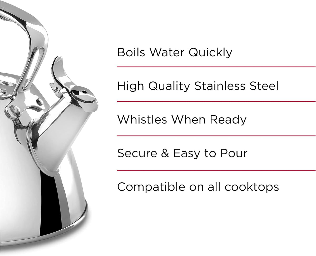 Stainless Steel 2 Qt Stovetop Tea Kettle – another angle