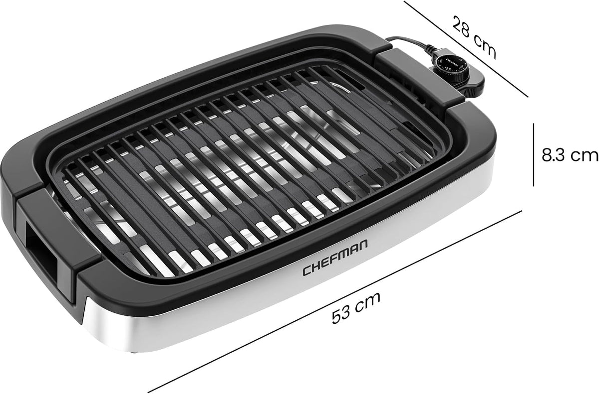 Smokeless Indoor Electric Grill, Extra Large Grilling Surface, Nonstick Table – set view