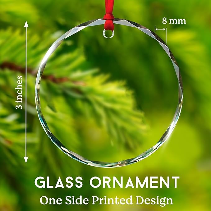 Personalized Electric Guitar Christmas Ornament Gift for Musician, Electric Guitar Player Glass Ornament Xmas 2025, Custom Text & Name Guitarist Glass Keepsake, Musical Instrument Christmas Ornaments