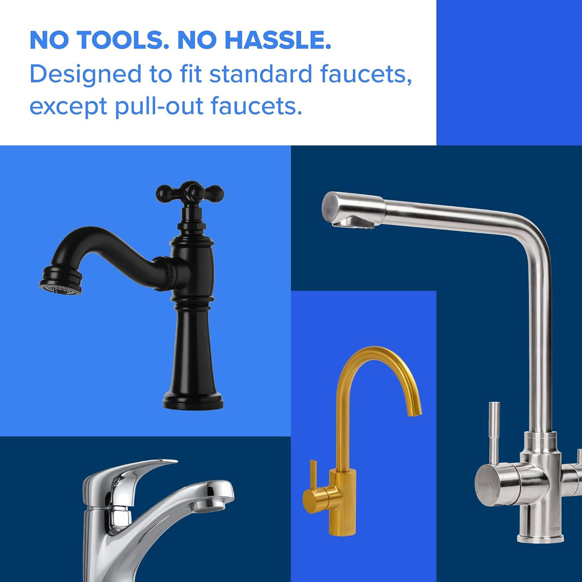 Elite Advanced White Faucet Water Filter System, 1 Filter – another angle