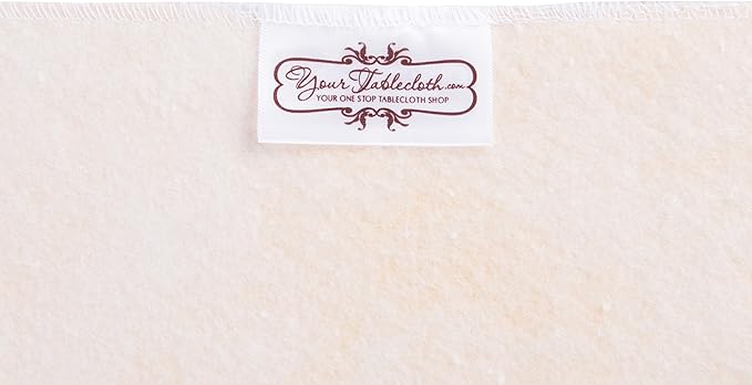 Yourtablecloth Heavy Duty Vinyl Round Fitted Tablecloth (Table Cover) with Flannel Backing Vibrant Colors Elasticized Tablecloth Great for Indoor and Outdoor Dining and Playing Cards 60” Camel Print