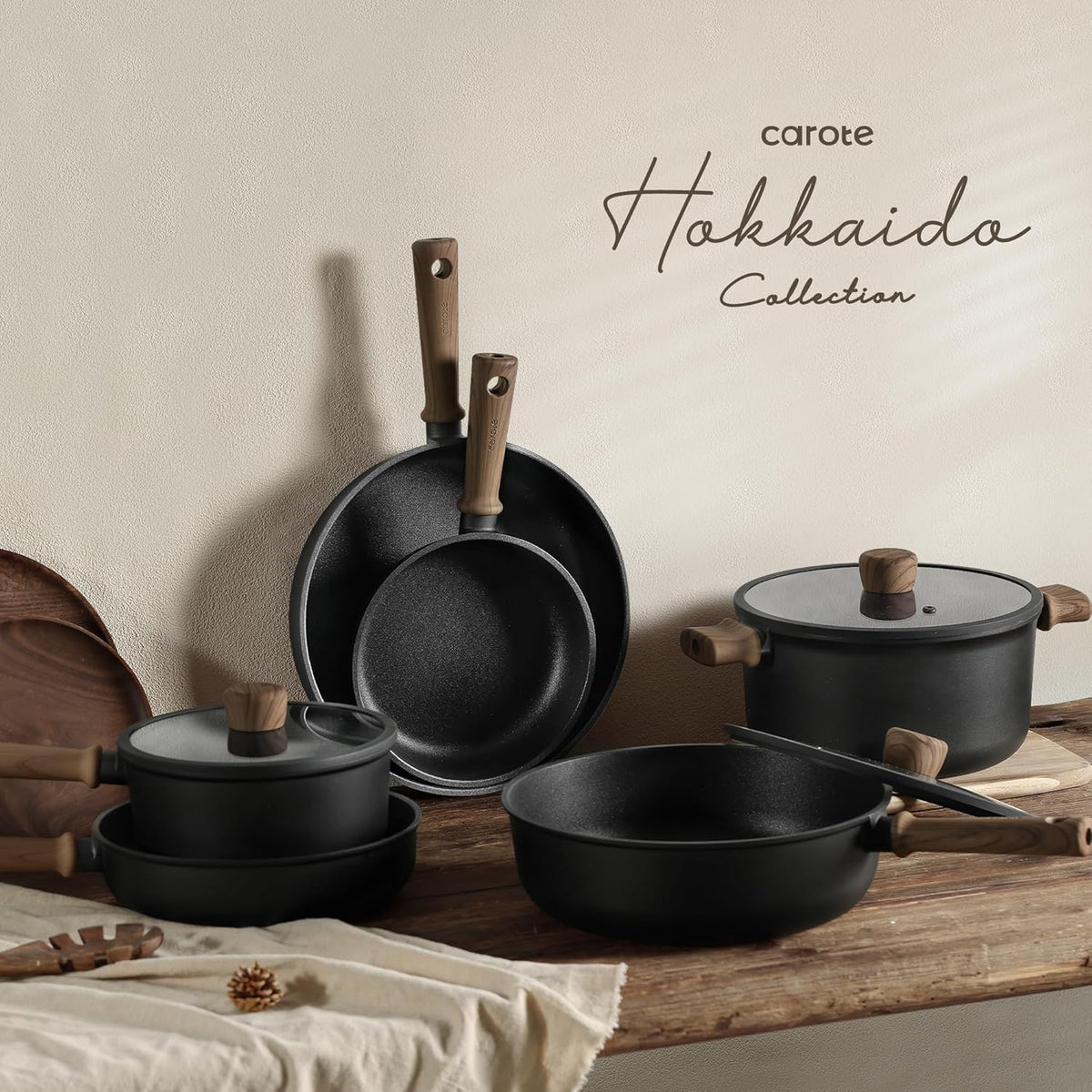 21pcs Pots and Pans Set, Nonstick Cookware Sets – set view