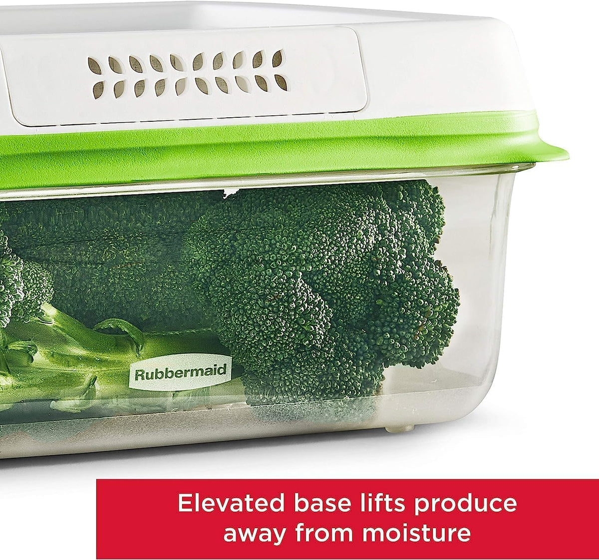 FreshWorks Produce Saver, Large Storage Containers With Lids, Pack of 3 – alternate view