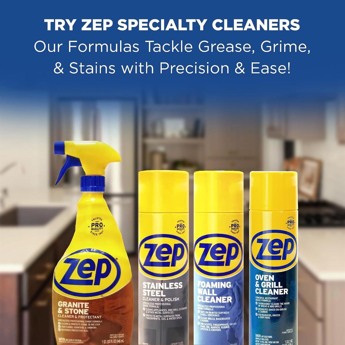 Stainless Steel Cleaner and Polish - 14 oz (Case of 12) ZUSSTL14 - Protects – another angle