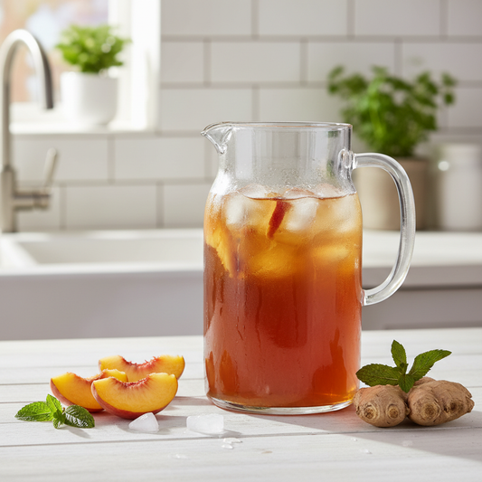 The Real Difference Between Hot-Steep and Cold Brew Ginger Peach Tea — And Which One Fits Your Pitcher Setup