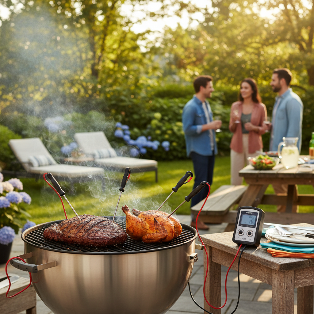 Wireless Meat Thermometer Outdoor BBQ Setup Guide: A Room-by-Room Guide to Perfect Grill Temperature Control