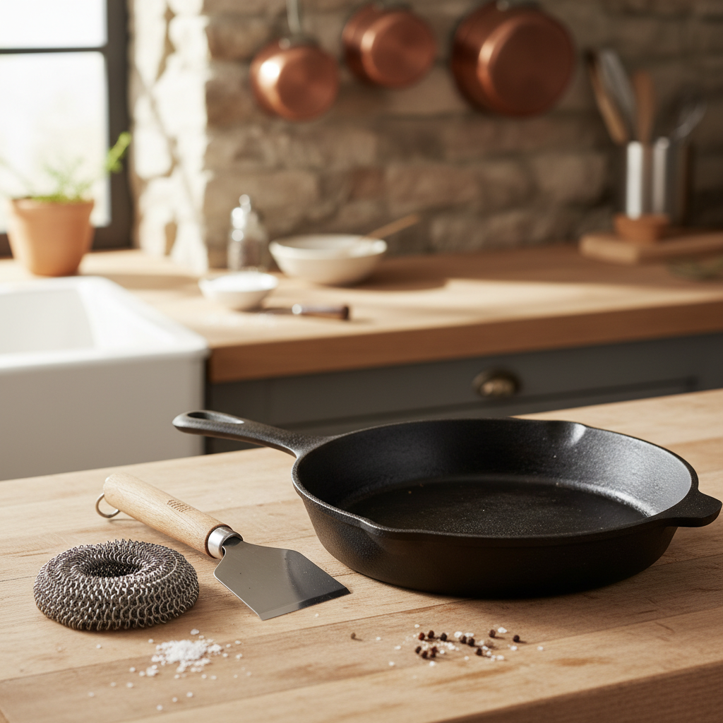 Matching Cast Iron Skillet Cleaning Methods to Your Cookware: A Practical Scrubber Selection and Maintenance Guide for Daily Cooks, BBQ Enthusiasts, and Long-Term Pan Owners
