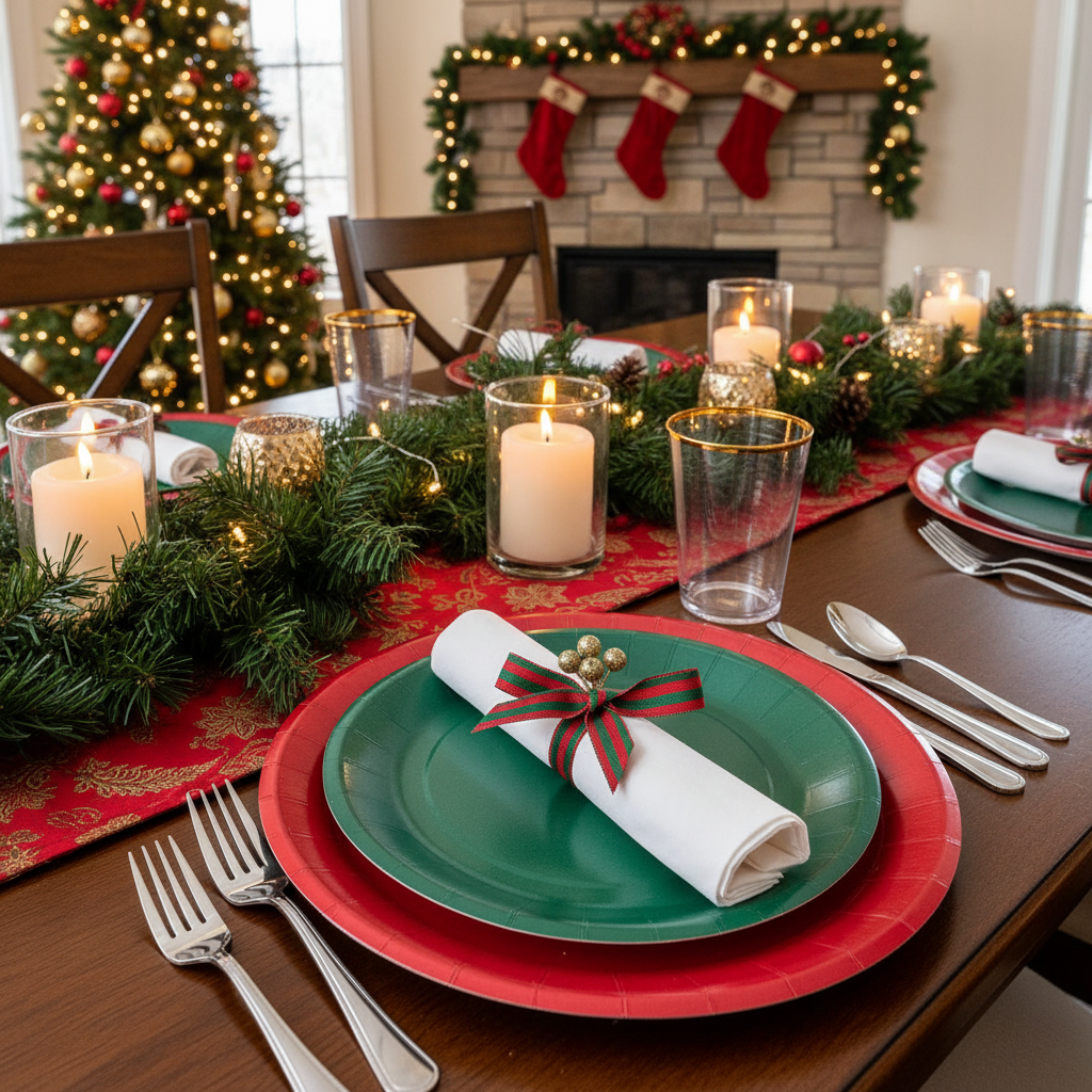 Beyond Paper Plates: What Really Matters When Choosing Holiday Disposable Dinnerware for Your Christmas Party Setup