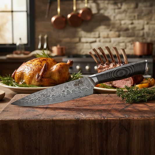 Smart Home Cooks Spend on Blade Quality and Skip Fancy Packaging in a Damascus Steel Bone Cutting Knife