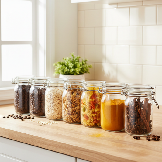Pantry Staples You Only Need Fresh Once: Why Airtight Glass Mason Jar Food Storage on the Counter Wins, Not Dusty Forgotten Shelves