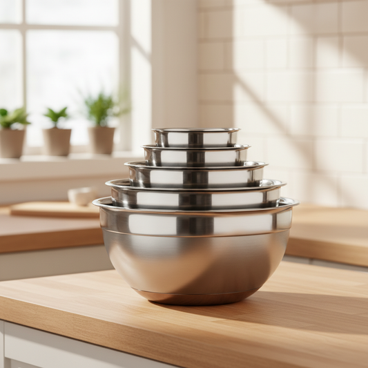 Matching Stainless Steel Mixing Bowls to Your Kitchen: A Practical Size and Feature Guide for Baking, Meal Prep, and Food Storage