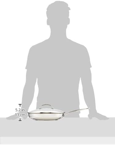 12 Inch Skillet with Glass Cover, Chef's Classic Collection, 722-30G – close-up