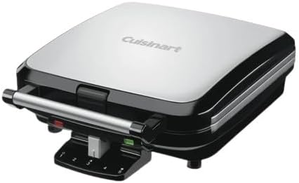 Belgian Waffle Maker, Stainless Steel, 4-Slice Square