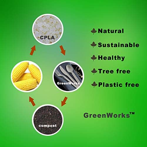 Spoon Cutlery Kits, 200 Sets, Compostable CPLA, 6-Inch
