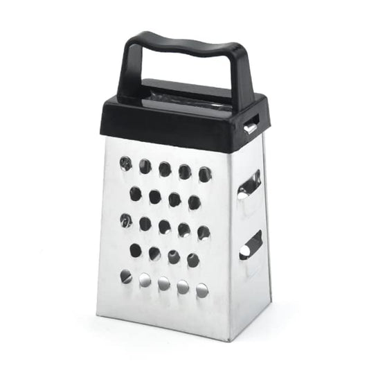 Mini Grater, Stainless Steel Cheese Ginger Vegetable Spices Small Grater for Kitchen (Black)