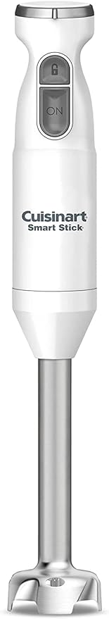 Cuisinart Smart Stick Two-Speed Hand Blender, Powerful Immersion Blender with 300-Watt Motor Blends Shakes, Smoothies, Puree, Baby Food, Soups & Sauces, CSB-175P1, White