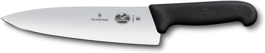 Fibrox Pro 8 Inch Chef’s Knife, Dishwasher Safe, Black