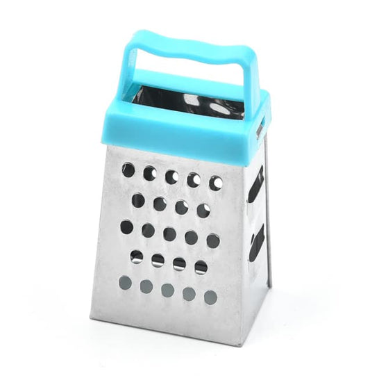 Mini Grater, Stainless Steel Cheese Ginger Vegetable Spices Small Grater for Kitchen (Blue)