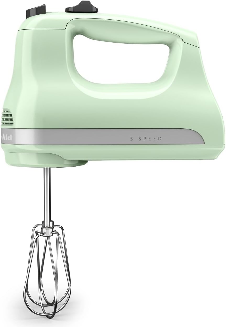 5-Speed Ultra Power Hand Mixer, Stainless Steel/Plastic, White – detail