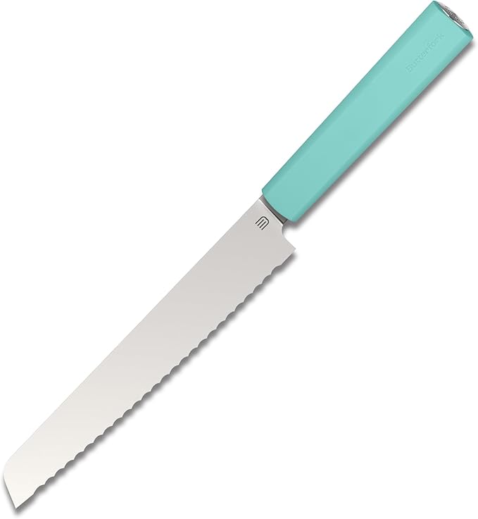 7.5" Serrated Bread Knife for Homemade Bread, Razor Sharp AR-RPM9 Steel & Innovative Wavy Edge, Professional Serrated Knife for Sourdough Bread Cake, Gift for Baker Home Chefs