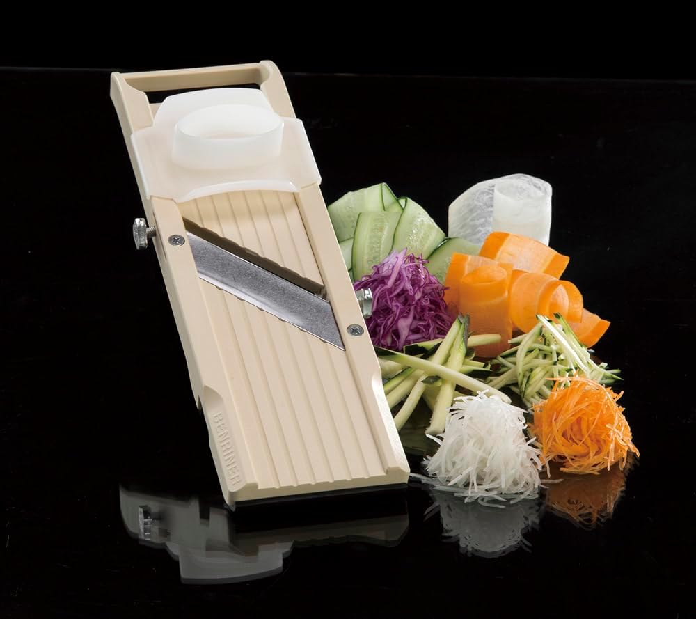 Mandoline Slicer with 4 Blades, Japanese Stainless Steel, BPA Free, 12.75 x – set view