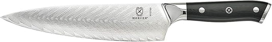 Mercer Culinary M13780 Premium Grade Super Steel, 8-Inch Chef's Knife w/Leaf Pattern Blade, G10 Handle