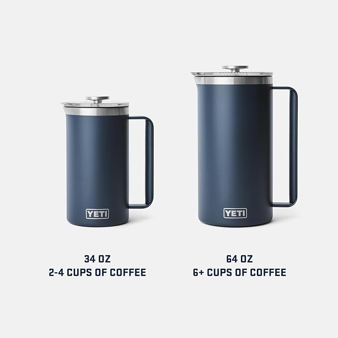 Rambler 64 oz. French Press Coffee Maker – Navy