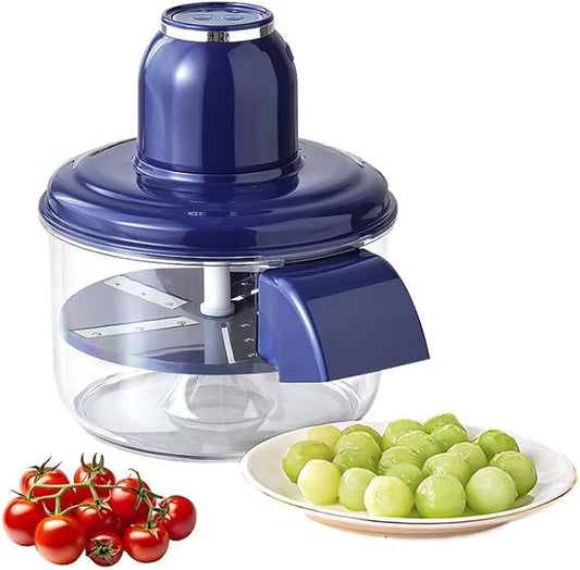 Automatic Fruit Peeling Machine, Rechargeable Electric Peeler for Grapes, Cherry Tomatoes & Garlic, One-Click Peeling, Cordless Kitchen Gadget for Quick & Easy Food Prep (round head)