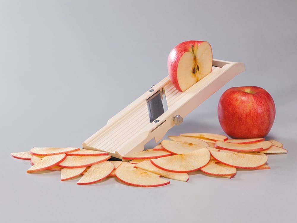 Mandoline Slicer with 4 Blades, Japanese Stainless Steel, BPA Free, 12.75 x – another angle