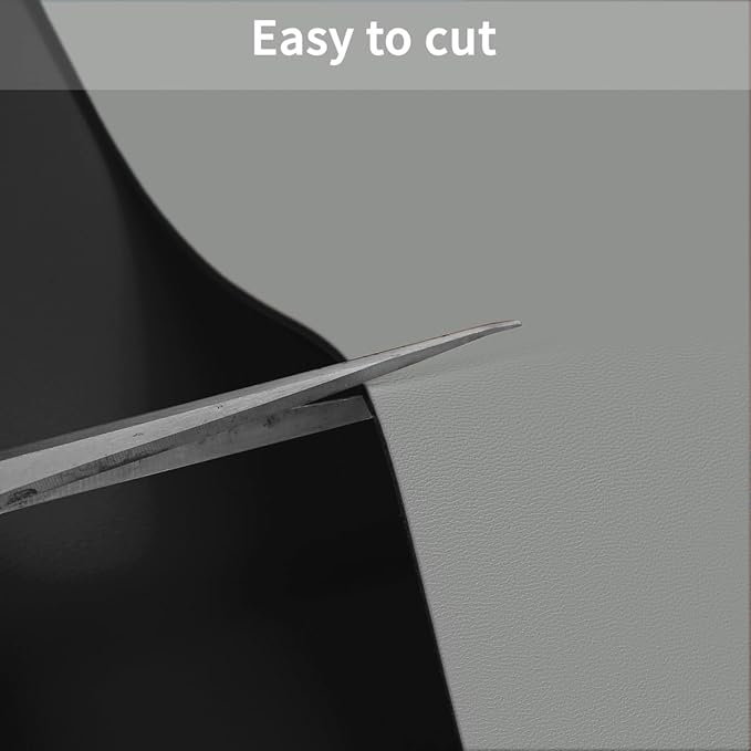 Leather Table Pad,1.8mm Thick,40x84 Inch,Dining Table Pad,Table Pads for Dining Room Table Rectangular,Table Protectors for Rectangle Tables,Dining Table Cover(Black+Gray,40x84)