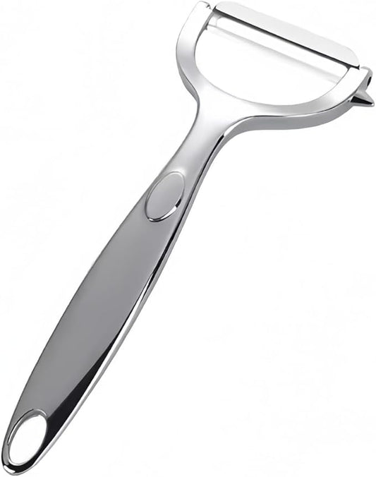 Vegetable Peeler - Stainless Steel Y-Shaped Potato Peeler for Kitchen - 2-in-1 Peeling & Eye-Removing Function for Potatoes, Carrots, and More.