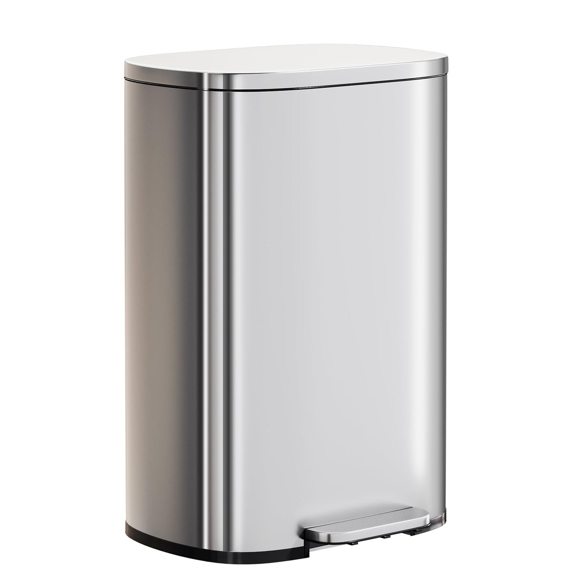 | 13G Trash Can with Lid | Steel | Removable Inner Bucket