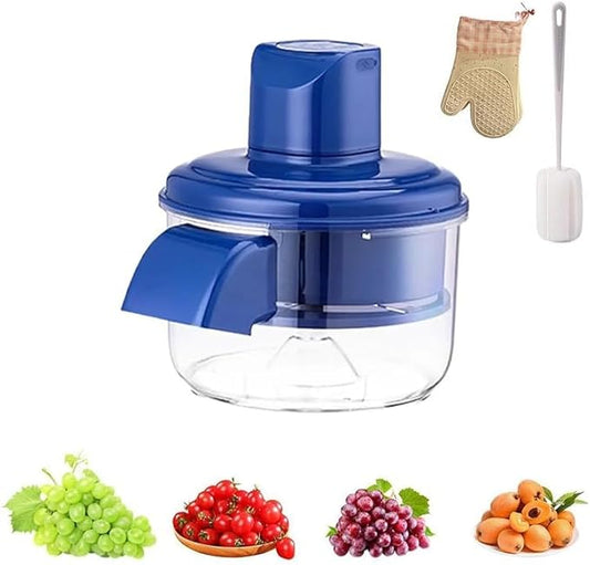 Automatic Fruit Peeling Machine, Rechargeable Electric Peeler for Grapes, Cherry Tomatoes & Garlic, One-Click Peeling, Cordless Kitchen Gadget for Quick & Easy Food Prep (classic head)