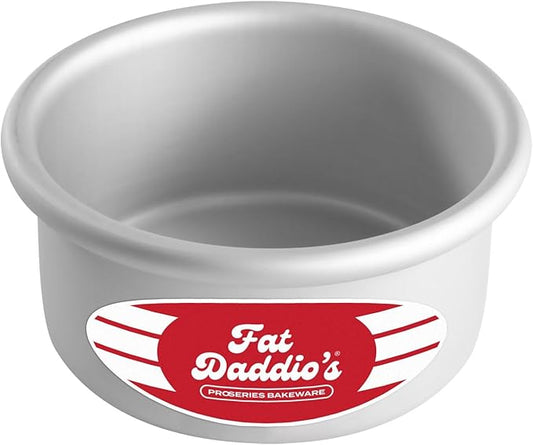 Fat Daddio's Anodized Aluminum Round Cake Pan, 4 x 2 Inch