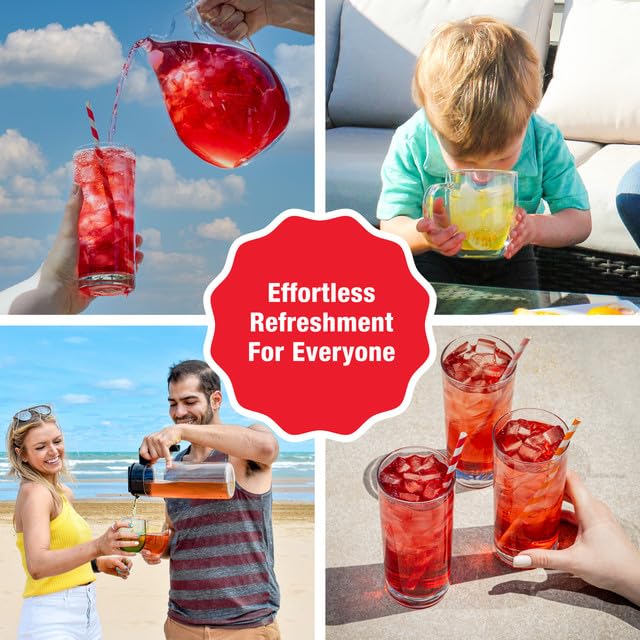 Tiesta Tea - Cherry Punch Cold Brew, Loose Leaf, Sweet Cherry Herbal Tea, Premium Iced, Non-Caffeinated Cold Brew Packets, Makes 64 oz of Pitcher Per Bag (Pack of 10)