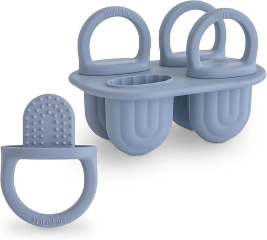 mushie Toddler Ice Pop Tray (Tradewinds) | 4 Pieces x 1 oz | BPA Free