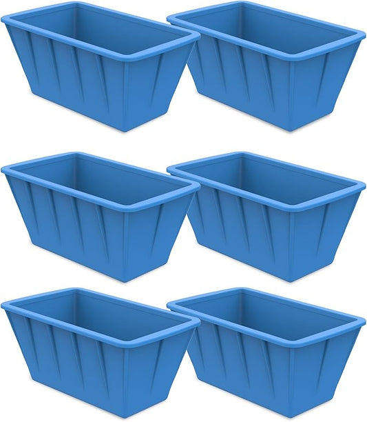 6Pack 48LB Extra Large Ice Block Molds, Silicone Large Ice Cube Molds for Cold Plunge Tub,Reusable Ice Cube Trays for Freezer,Ice Block Molds for Home Ice Bath,Cold Plunge Accessories,Ice Bath Chiller