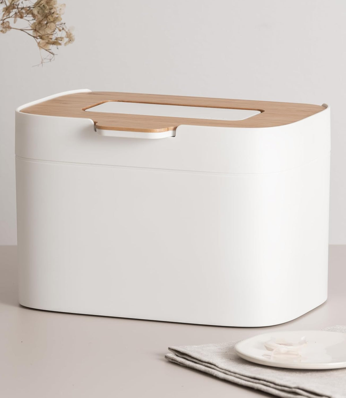 Compost Bin Kitchen 'Elin' | 1.2 GAL / 4.5L Countertop Compost Bin with Wooden