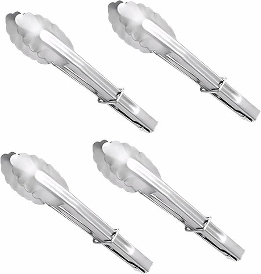 Tongs for Cooking,Mini Tongs Small for Serving Food,4 PCS of 7 Inches