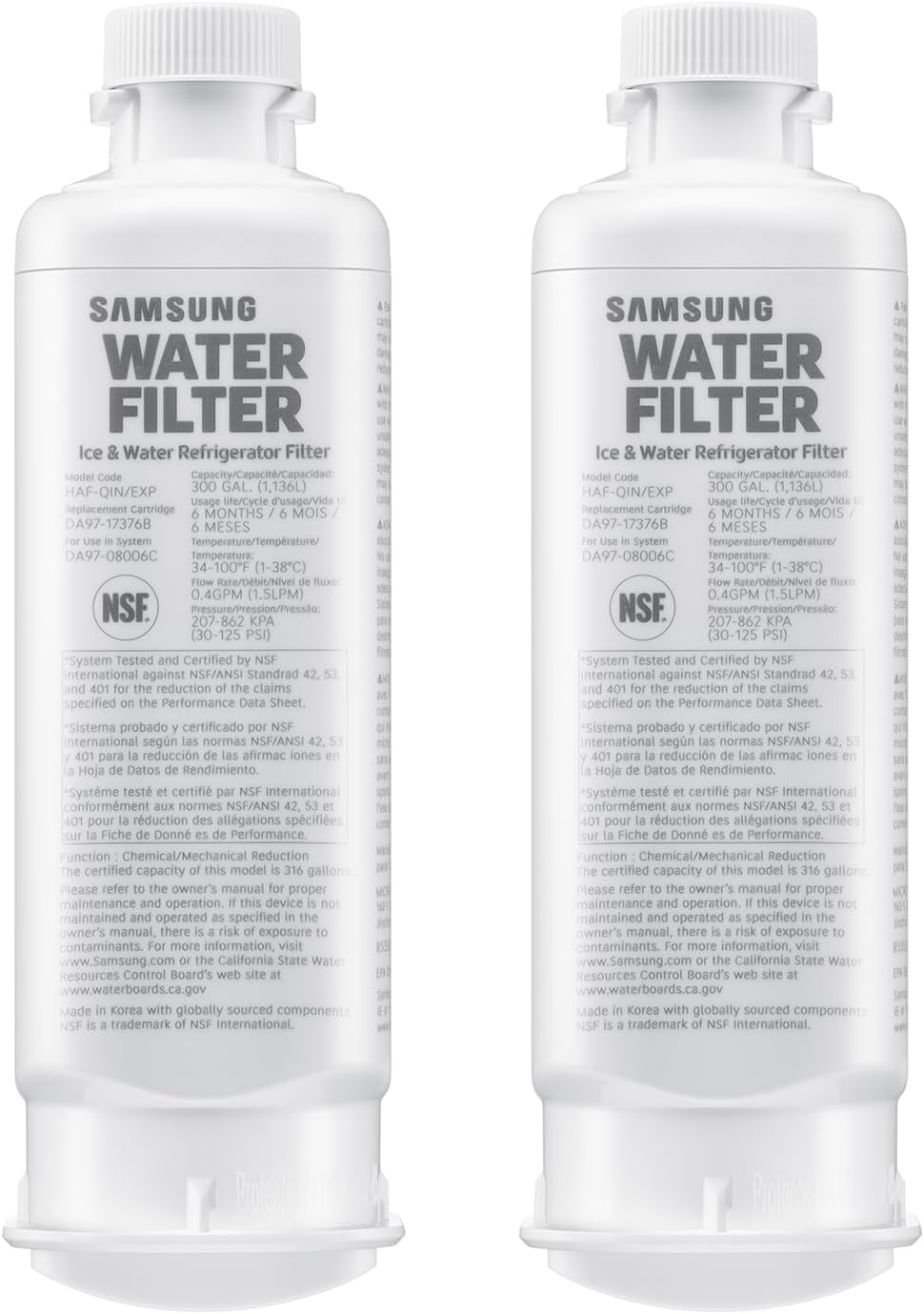 HAF-QIN-2P/EXP Genuine Refrigerator Water Filter, Reduces 99% of Harmful – detail