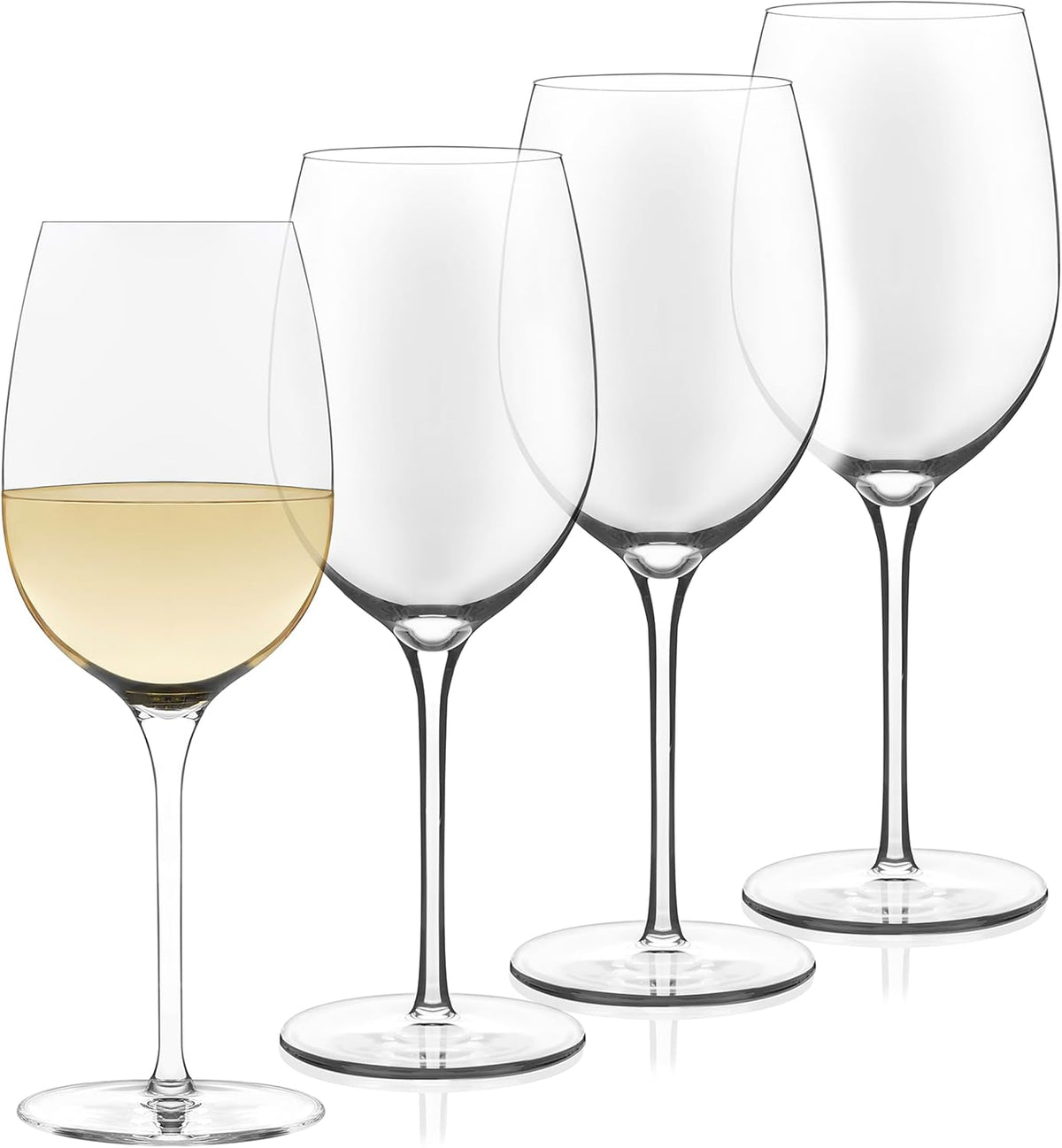 Signature Kentfield Estate All Purpose Wine Glasses Set of 4, Long Stem Wine