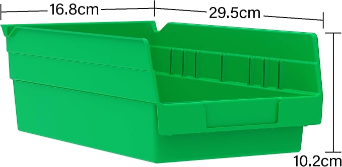 Kitchen Storage Bins, 12 Pack, Yellow Heavy Duty Plastic, 12 x 6-1/2 x 4 Inch