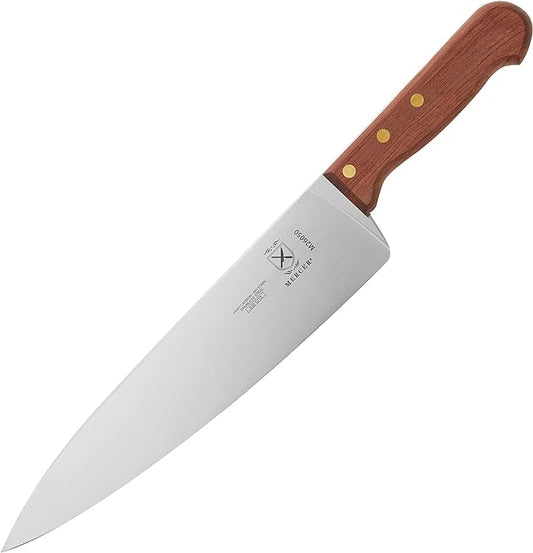 Mercer Culinary Praxis Chef Knife with Rosewood Handle, 10 Inch, Wood