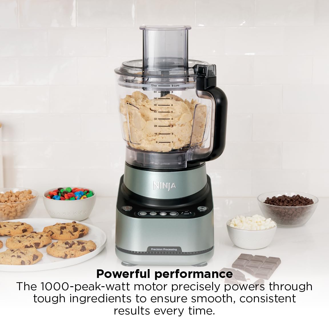 PrecisionPro Food Processor & Dough Mixer, 1000PW, 9-Cup, BZ601 – another angle