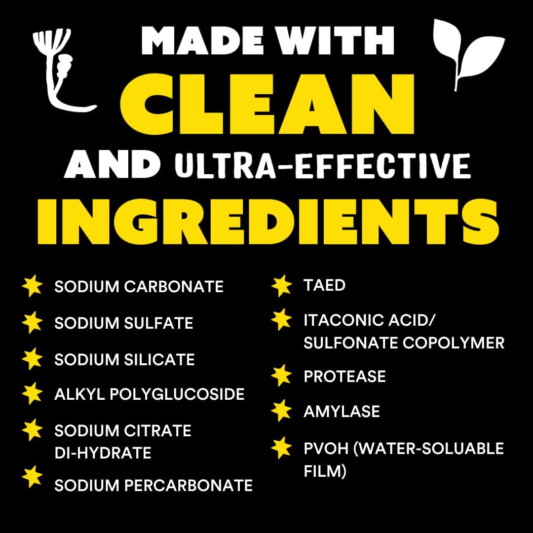 Dishwasher Pods | Clean Dishwasher Detergent, Cuts Grease & Rinses Clean – alternate view
