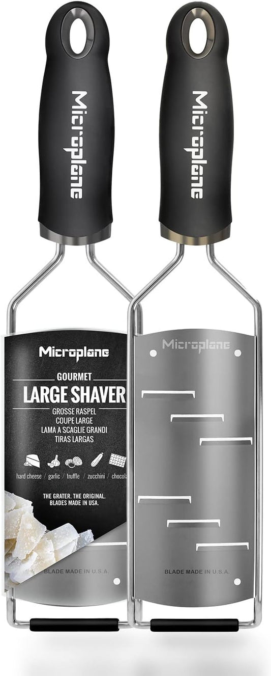 Microplane Gourmet Series Hand Held Parmesan Cheese Shaver (Black)