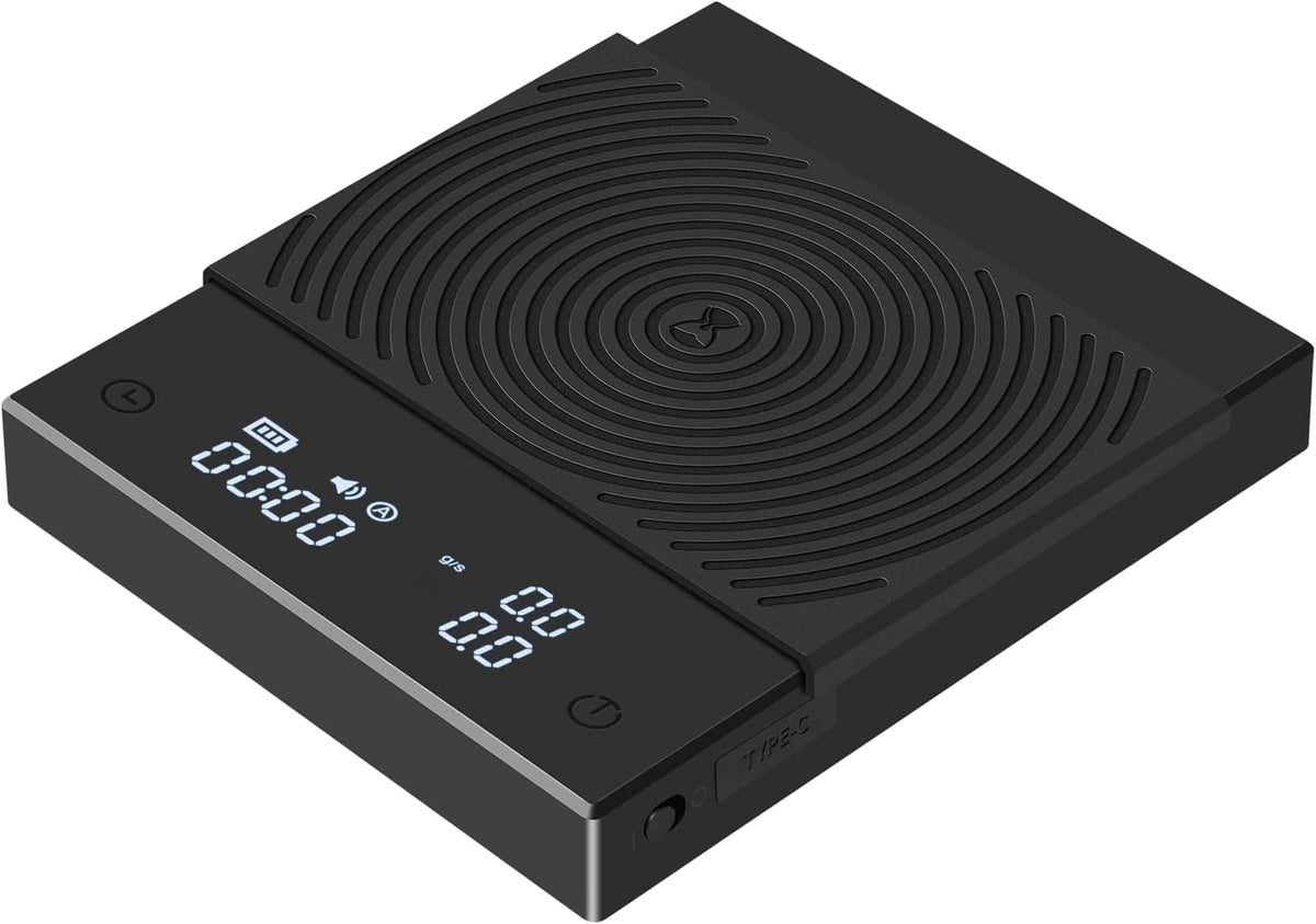 Coffee Scale Basic 2.0 Electronic Espresso Scale with Water Flow Rate and Timer